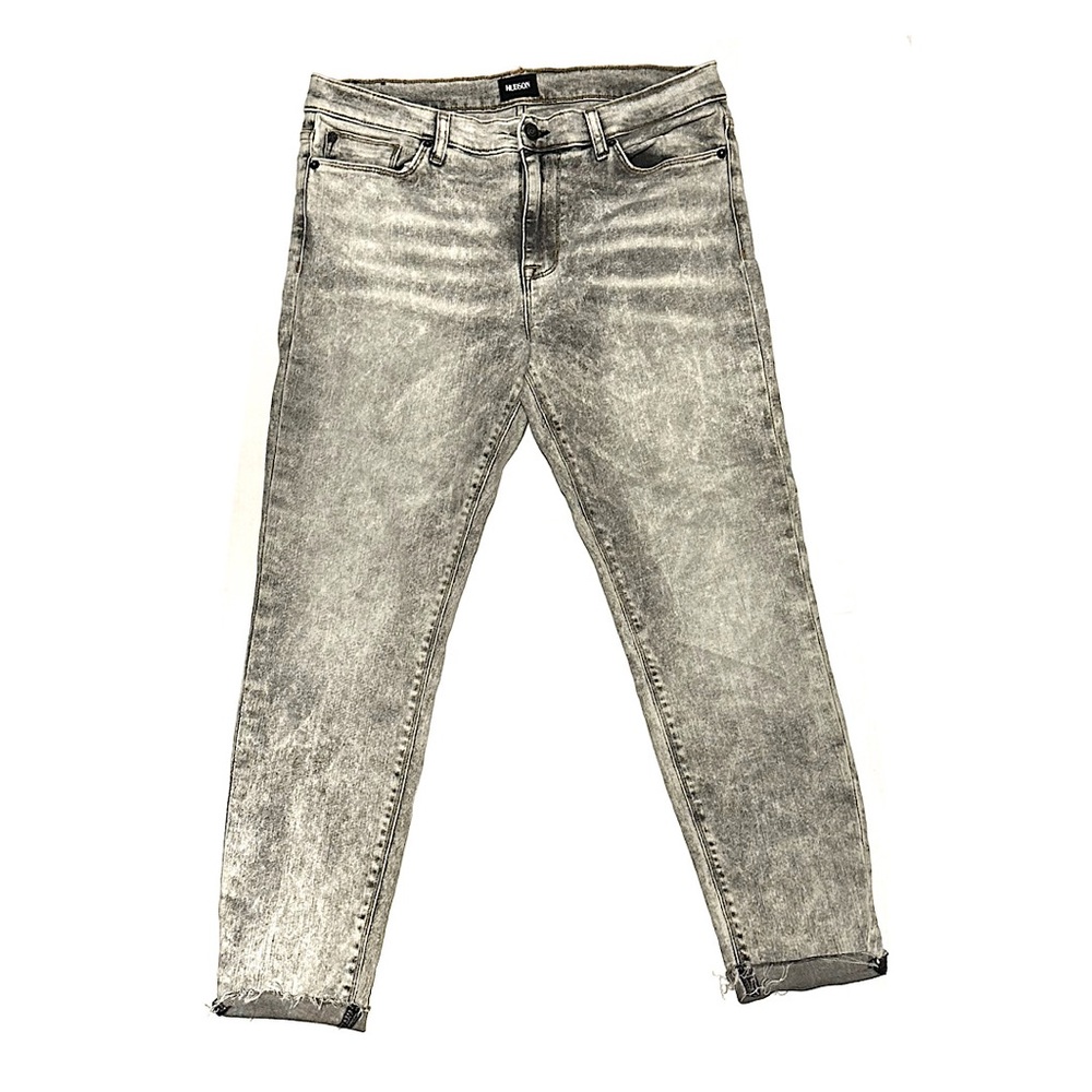 Hudson Nico Mid-rise Crop Jeans with Raw Hem